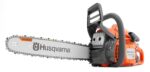 Motosierra Husqvarna 435 a gas 40cc 2.2 HP motor X-Torq 16 pulgadas arranque inteligente color Naranja