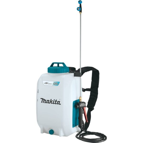 Pulverizador Inalámbrico Makita XSU02Z 18V LXT 4 Galones 73 PSI Mochila Verde Azulado Solo Herramienta