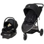 Maxi-Cosi Gia XP Luxe Travel System - Cochecito y asiento de automóvil, ágil maniobrabilidad de 3 ruedas, neumáticos tod