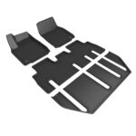 Tapete Kagu 3D MAXpider L1TL04801509 Negro para Tesla Model X 7 Asientos 2022-2026 Juego Completo