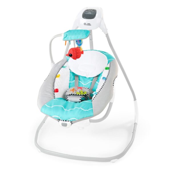 Columpio Baby Einstein Ocean Explorers Curious Comfort Modelo 16663 Gris 6 Velocidades 0 a 9 Meses
