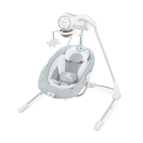 Columpio para Bebé Ingenuity InLighten Modelo 13099 Dakota Giratorio 180 Grados con Malla Ligera