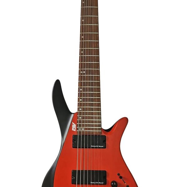 IYV - IEHL8-300 Headless 8-String, Rojo negro
