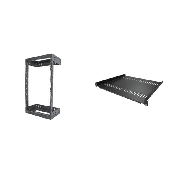 Rack de Red StarTech RACK-18U-20-WALL-OA Montaje en Pared 18U 19 Pulgadas Profundidad Ajustable 12 a 20 Pulgadas