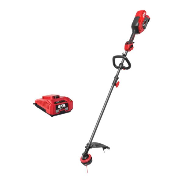 Recortadora de Cuerda Skil PWR CORE 40 PLT1500C-10 40 V Inalámbrica Sin Escobillas 16 Pulgadas con Batería 4.0 Ah y Carg