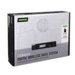 Shure GLXD14R+/MX53 Sistema de micrófono inalámbrico digital profesional de doble banda – Batería de 12 horas, alcance d