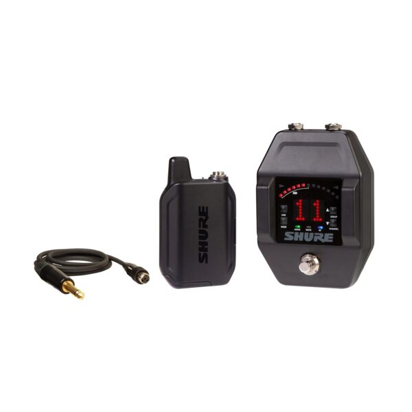 Sistema inalámbrico digital profesional de doble banda Shure GLXD16+ con receptor de pedal para guitarra y bajo - Vida ú