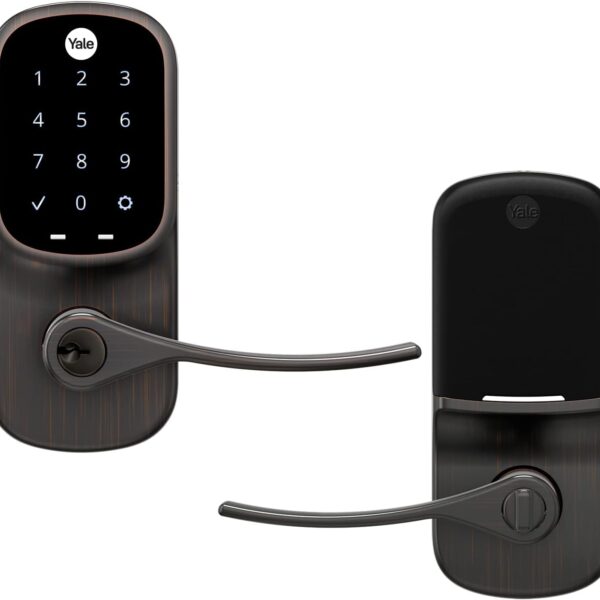 Yale Assure Lever - Cerradura inteligente de palanca con pantalla táctil Wi-Fi - Bronce aceitado
