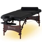 Mesa de Masaje Portátil Master Massage Roma II Modelo 10025 30 Pulgadas Negro con Sistema de Iluminación Ambiental