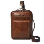 Mochila Fossil Buckner MBG9599222 Convertible Cuero Coñac Resistente al Agua