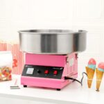 Máquina de Algodón de Azúcar Restaurantware RWT1009P Acero Inoxidable 21 Pulgadas Rosa 1080W