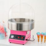 Máquina de Algodón de Azúcar Restaurantware RWT1009P Acero Inoxidable 21 Pulgadas Rosa 1080W