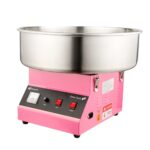 Máquina de Algodón de Azúcar Restaurantware RWT1009P Acero Inoxidable 21 Pulgadas Rosa 1080W