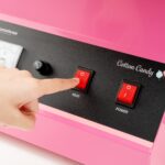 Máquina de Algodón de Azúcar Restaurantware RWT1009P Acero Inoxidable 21 Pulgadas Rosa 1080W
