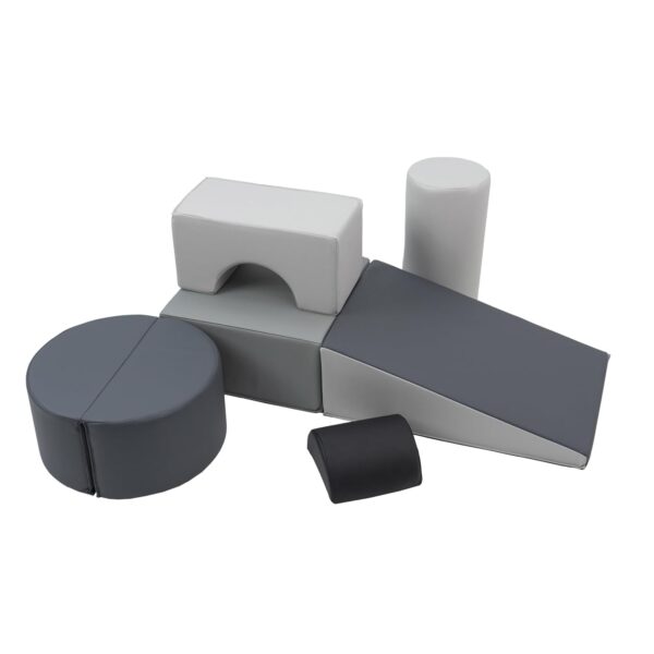 Juego de escalador y bloques SoftScape Playtime and Climb Factory Direct Partners 12364-GYLG 6 piezas gris