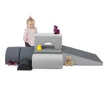 Juego de escalador y bloques SoftScape Playtime and Climb Factory Direct Partners 12364-GYLG 6 piezas gris