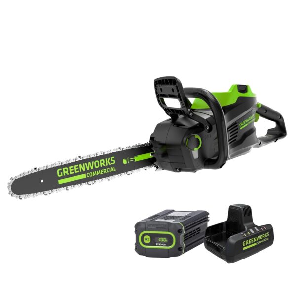 Motosierra Greenworks 82CS24-4DP 82V 16 Pulgadas Inalámbrica Batería 4.0 Ah