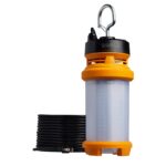 Satco S13159 Hi-Pro LED - Luz de trabajo temporal colgante seleccionable de potencia seleccionable, interior/exterior, 1