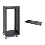 Samson Soporte Universal para Rack de Equipos 21U con Ruedas Giratorias de Bloqueo (SASRK21) y StarTech.com Estante de R