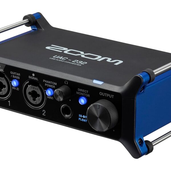 Zoom Convertidor de audio UAC-232 con flotador de 32 bits, interfaz de audio, 2 entradas combinadas XLR/TRS, salidas de