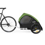 Remolque Burley Tail Wagon 947108 para Perros Bicicleta Verde Helecho Negro Blanco Ventanas de Malla