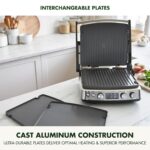 GreenPan Elite Parrilla de Contacto y Plancha Multifunción 7 en 1, Antiadherente Cerámico Saludable, Placas para Parrill