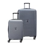 Juego de Maletas DELSEY Paris Cruise 3.0 Hardside Expandibles Grafito 20 y 28 Pulgadas Policarbonato