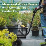 Olympia Tools Carrito de jardín de acero de 1,000 libras y 6 pies cúbicos, carro resistente, con lados de malla extraíbl