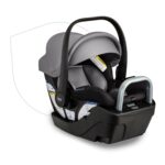 Asiento infantil de automóvil Britax Willow S E1C993K con base Alpine orientado hacia atrás ónix grafito