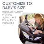 Asiento infantil de automóvil Britax Willow S E1C993K con base Alpine orientado hacia atrás ónix grafito