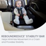 Asiento infantil de automóvil Britax Willow S E1C993K con base Alpine orientado hacia atrás ónix grafito