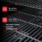Parrilla de Gas Nexgrill 720-0864R 2 Quemadores 401 Pulgadas Cuadradas 28000 BTU Rojo