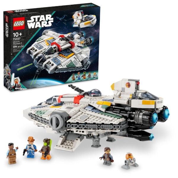 LEGO Star Wars Ahsoka Ghost and Phantom II Set de Construcción 75357 1394 Piezas