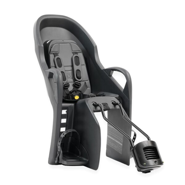 Asiento de Bicicleta Infantil Burley Dash FM Montaje en Bastidor Rieles Extendidos Negro Gris