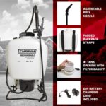 Rociador de Mochila Chapin International 60124 Recargable 4 Galones 20V Blanco Translúcido