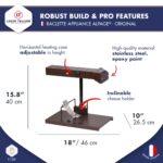BRON COUCKE - Derretidor de queso raclette comercial "Alpage", raclette tradicional francesa para media rueda, uso comer