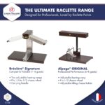 BRON COUCKE - Derretidor de queso raclette comercial "Alpage", raclette tradicional francesa para media rueda, uso comer