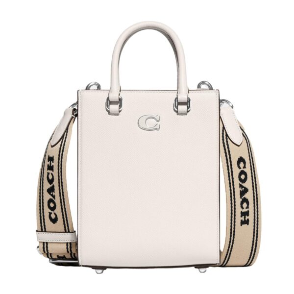 Bolso Coach Tote 16 CJ795 Cuero Crossgrain Color Tiza
