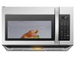Midea MOR17BSA-SS 1.7 pies cúbicos Horno de microondas para instalar sobre la estufa con panel táctil inteligente, menú