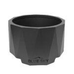 Fogata de Patio Blue Sky Outdoor Living PFP3018 Redonda sin Humo Negro Acero Combustible Dual