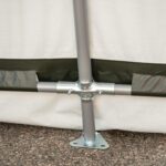 Cobertizo de Almacenamiento Scotts 70494 8x8x8 pies Verde Impermeable con Marco de Acero