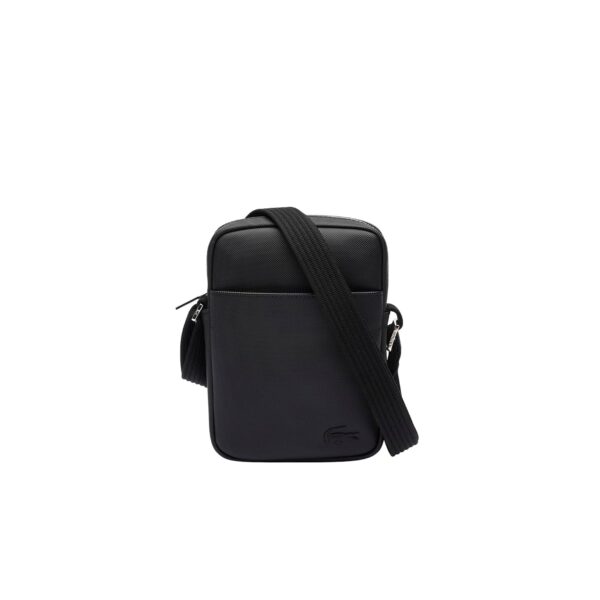 Bolso Bandolera Lacoste NH4422HC Efecto Piqué Negro