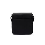 Bolso Cruzado Lacoste NH4423HC Bandolera Clásica con Solapa Lona Reciclada Efecto Piqué Solapa Negra