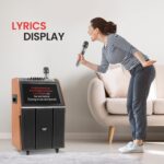 Bocina Bluetooth Pyle PMDJAND12.5 con Pantalla Táctil de 18.5 Pulgadas Micrófono Inalámbrico Ruedas y Woofer de 12 Pulga