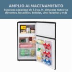West Bend - Mini refrigerador con congelador para dormitorio, oficina, bar o dormitorio, refrigerador compacto retro con