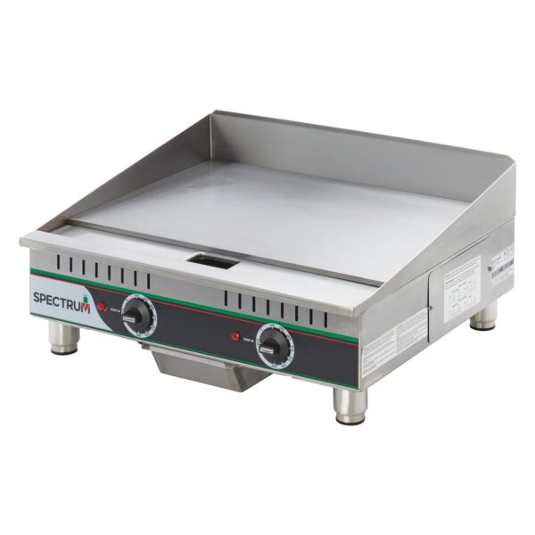 Winco Plancha eléctrica de grado comercial, 24"