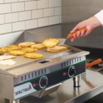 Winco Plancha eléctrica de grado comercial, 24"
