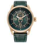 Reloj Citizen Eco-Drive Marvel Loki AW1363-06W Caja Acero Inoxidable 45mm Correa Piel Verde Textura Cocodrilo