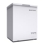 West Bend Congelador de pecho con control de temperatura ajustable, independiente con tapa abatible individual, desconge
