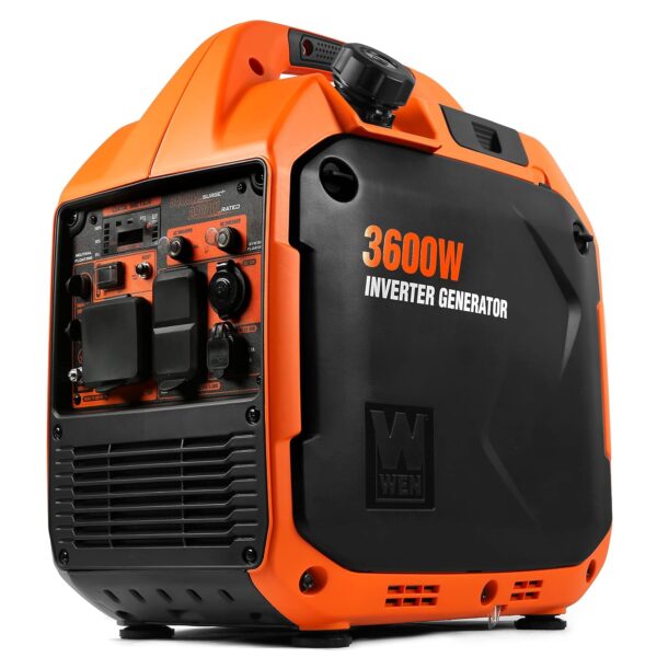 Generador Inversor Portátil WEN 56360i 3600 Vatios Silencioso con Apagado de Combustible